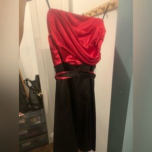 Le Chateau size M strapless party dress with sash